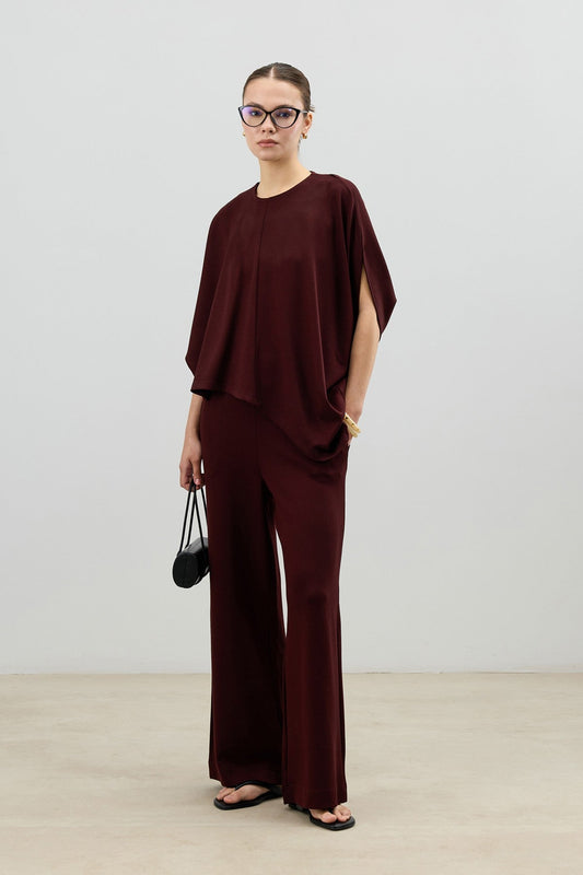 Antioch Asymmetrical-Cut Draped Women's Set