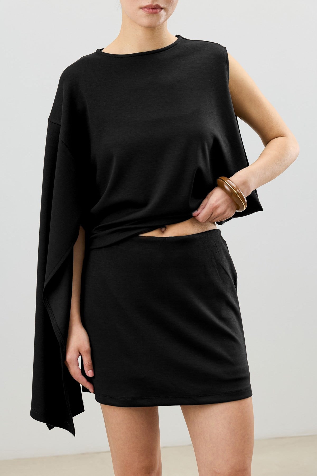 Asymmetrical One-Shoulder Women's Set
