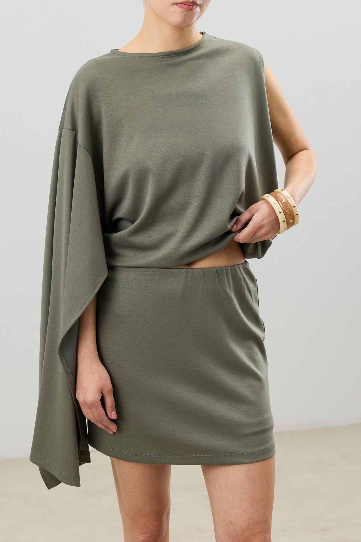 Asymmetrical One-Shoulder Women's Set