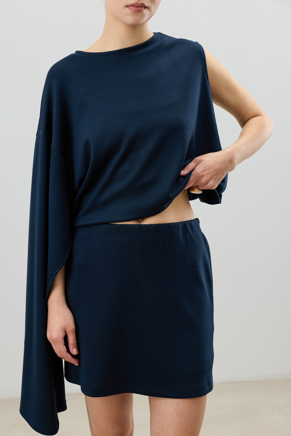 Asymmetrical One-Shoulder Women's Set