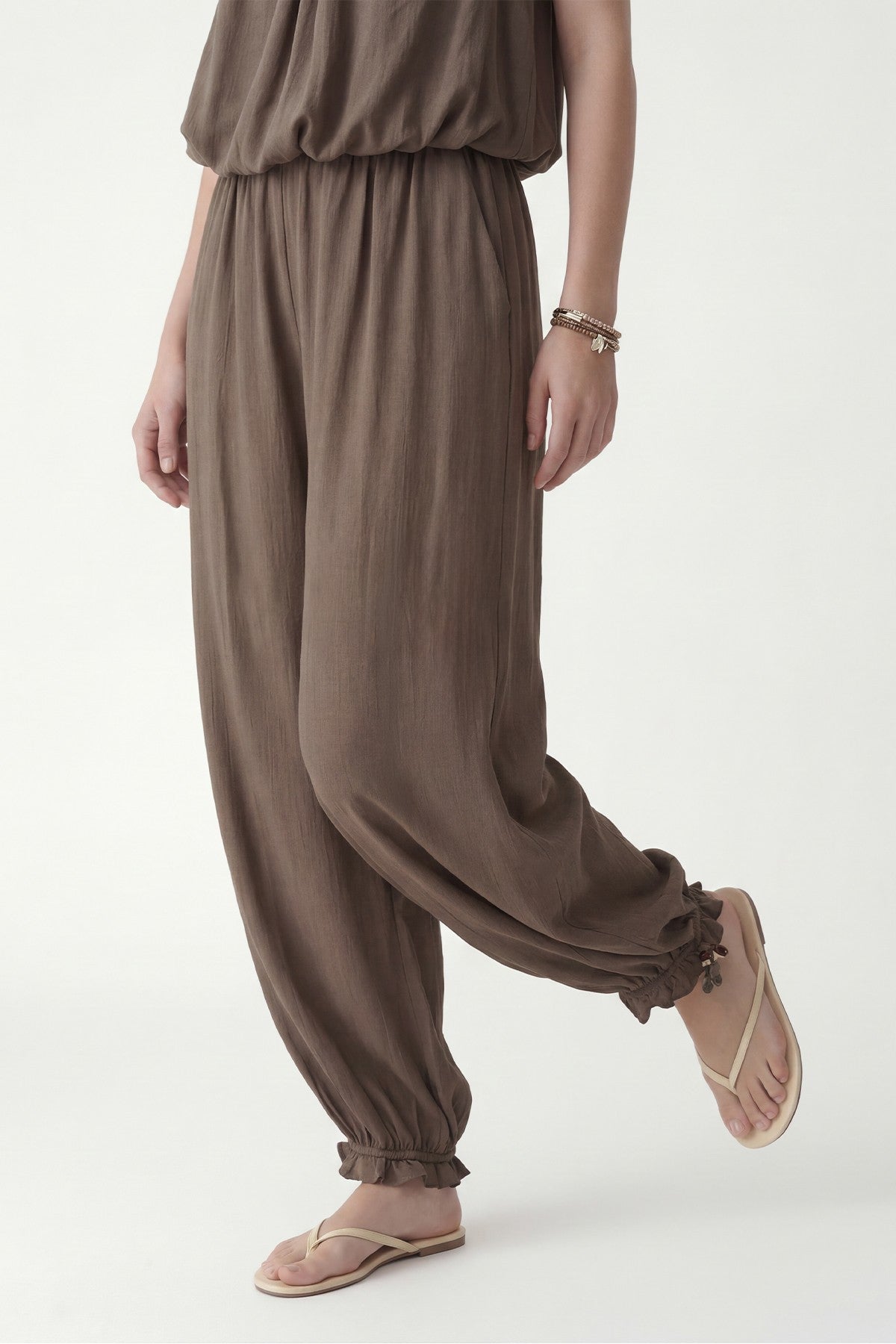 100% Lyocell Blouse and Pants Set