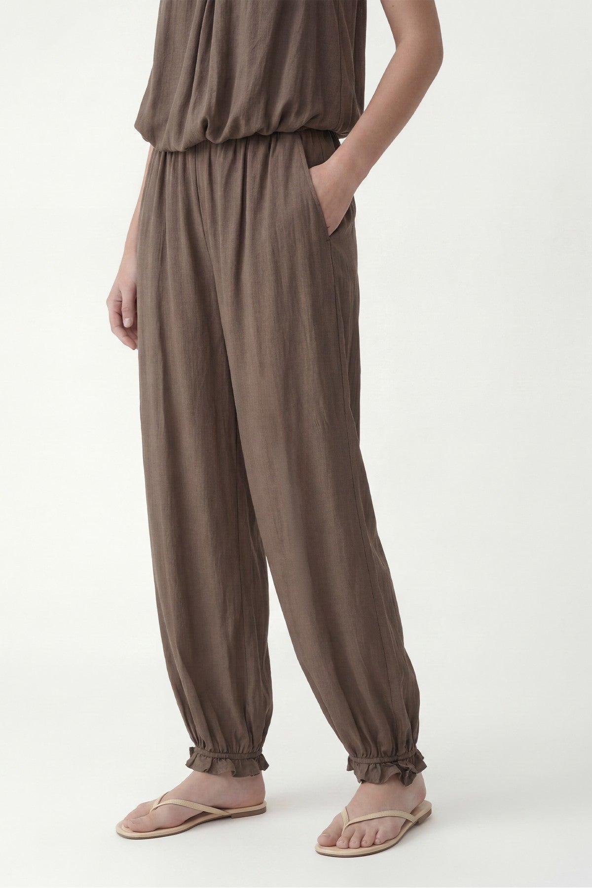 100% Lyocell Blouse and Pants Set