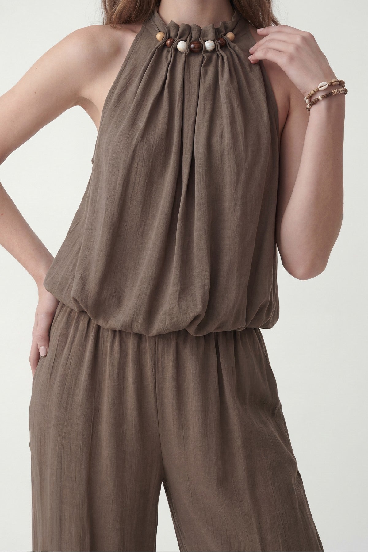 100% Lyocell Blouse and Pants Set