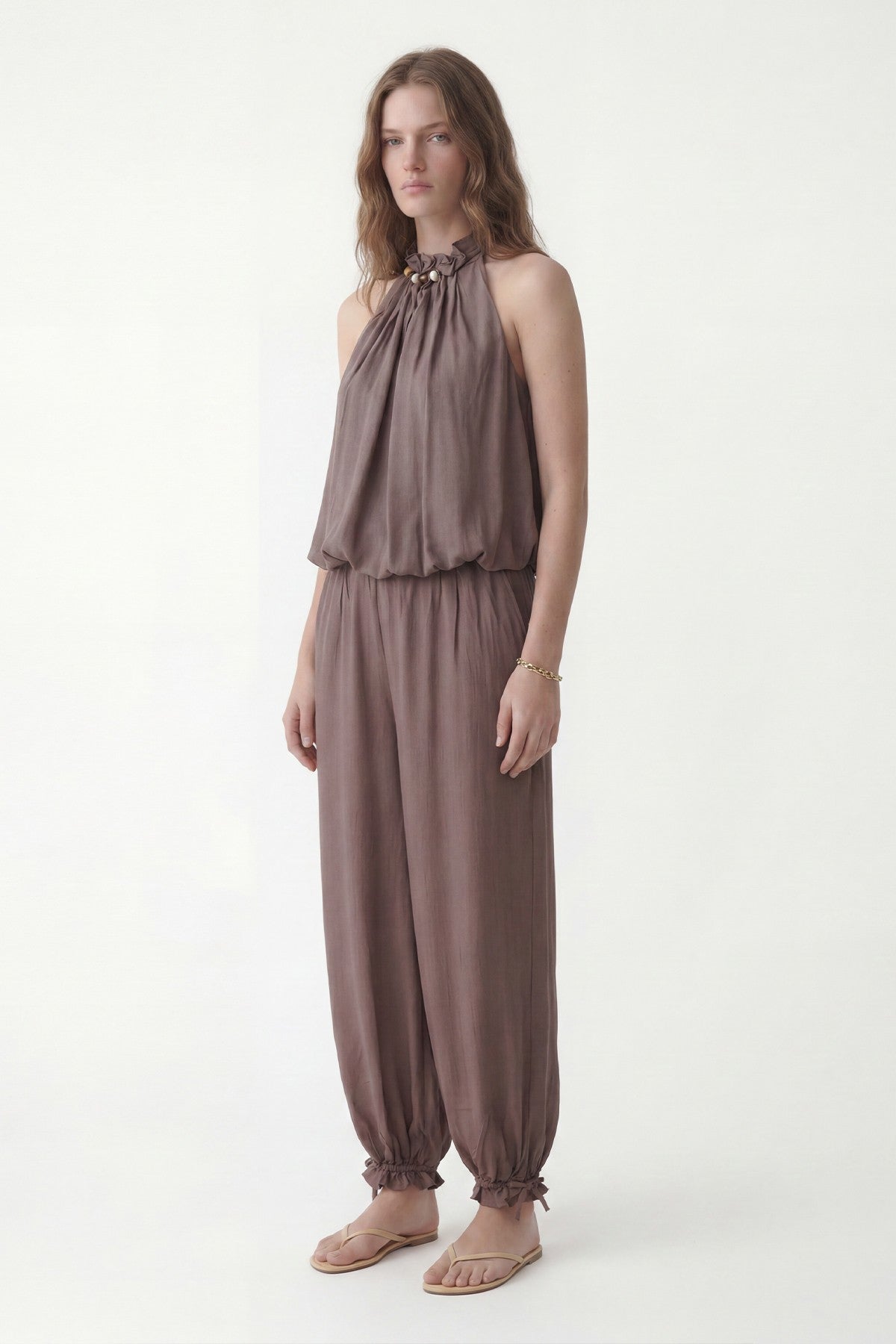 100% Lyocell Blouse and Pants Set